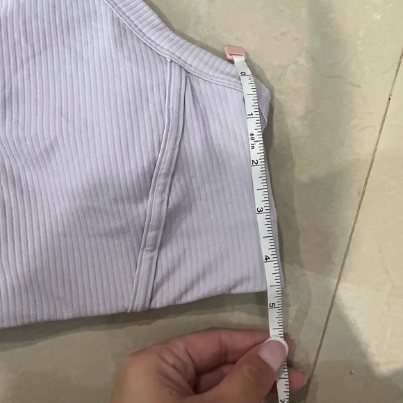 Lululemon Ribbed Nulu High-Neck Yoga Bra Faint Lavender (Size 4) - Picture 11 of 12